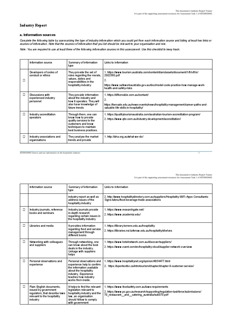 536839875-Industry-Report-Template | PDF
