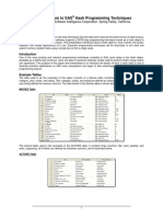 An Introduction To SAS Hash Programming Techniques