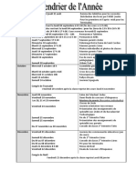 Calendrier Rentrée 2023-2024