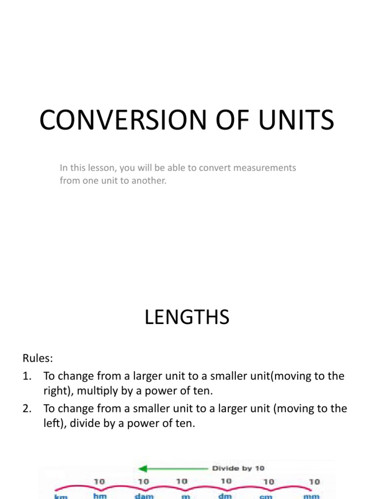 Conversion of Units | PDF | Fahrenheit | Mathematics