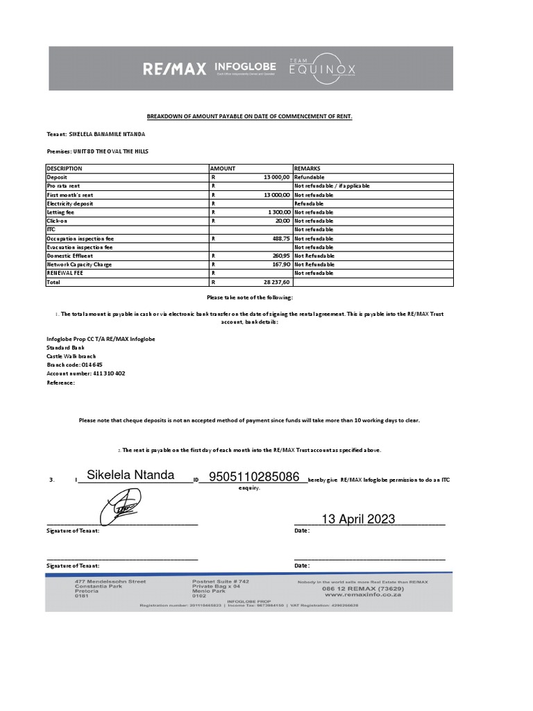 Amounts Payable Document OVAL 8D | PDF
