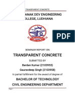 Seminar Report On Fiber Reinforced Concrete-1