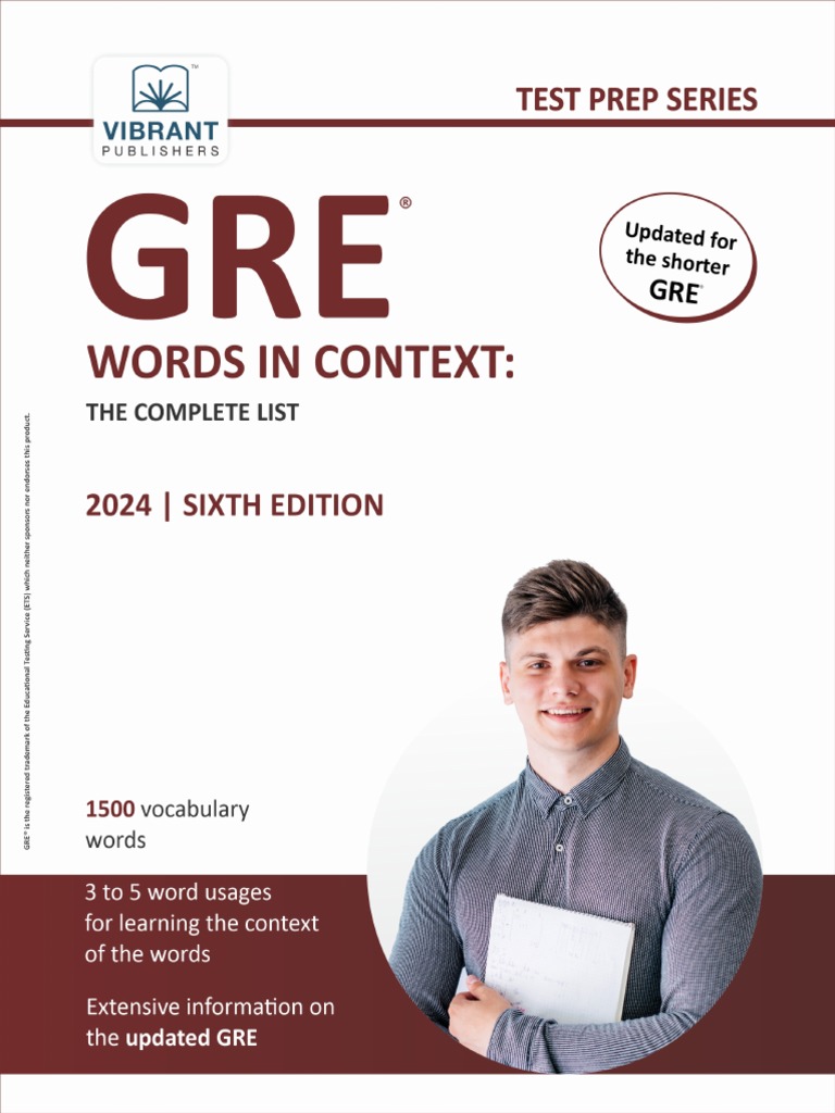 GRE Complete List 2024 Sample PDF Graduate Record Examinations