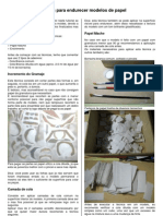 Técnicas para reforçar modelos de papel