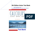 Calculus 10th Edition Anton Test Bank