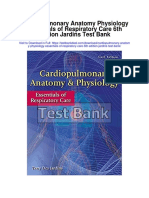 Cardiopulmonary Anatomy Physiology Essentials of Respiratory Care 6th Edition Jardins Test Bank