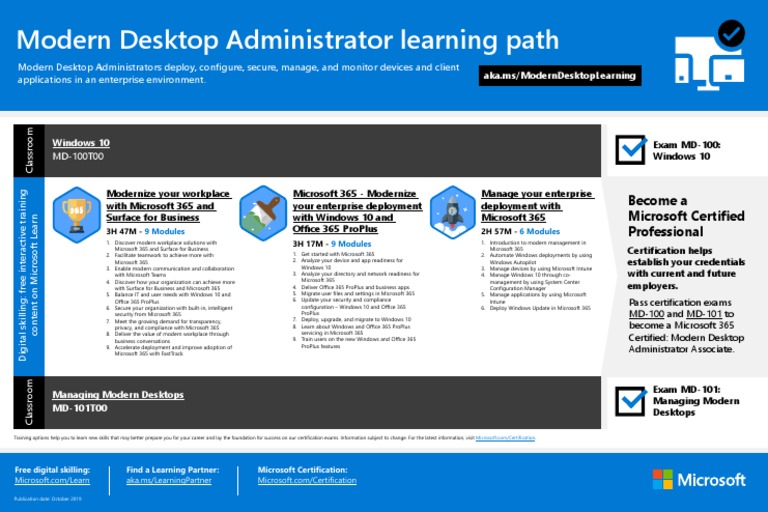 Modern Desktop Administrator Certification Guide | PDF | Windows 10 ...