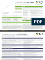 4D HyperV and Exchange 2016 Powershell Cheat Sheet
