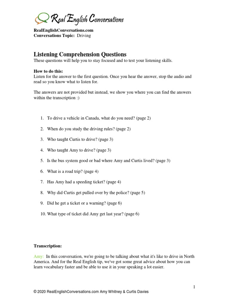 Lesson Notes Driving | PDF | Vocabulary | Mobile Phones
