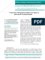 Conservative Management in Blunt Liver Injury in Aldiwaniyah Teaching Hospital