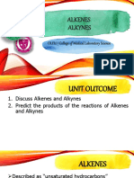 CHEM111 Alkenes and Alkynes