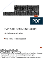 Evolution of Communication