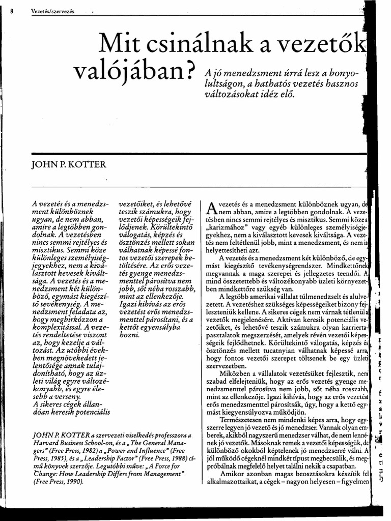 Kotter cikk magyarul pdf