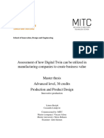 Assessment of How Digital Twin Can Be Utilized in Manufacturing Companies To Create Business Value