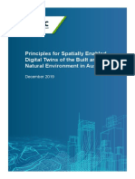 Principles For Spatially Enabled Digital Twins of The Built and Natural Environment in Australia