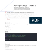 Exercice JavaScript Corrigé
