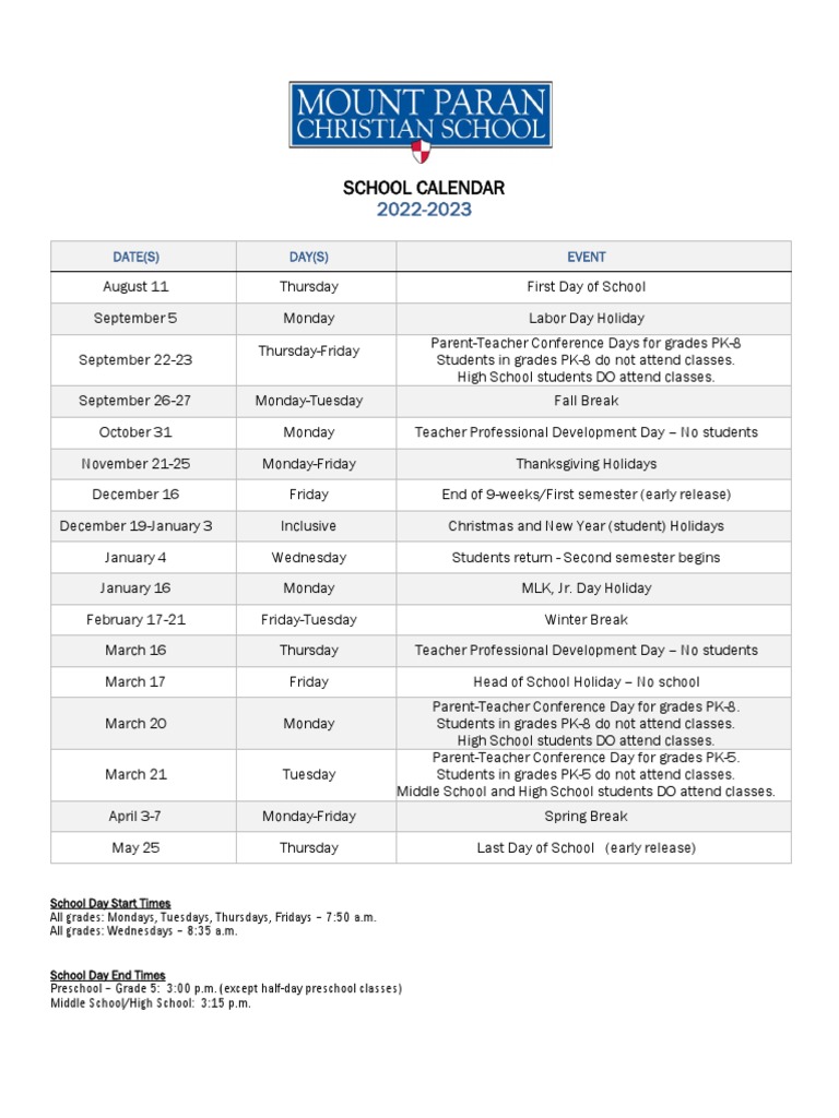 2022 23 School Calendar familyB PDF Academic Term Schools 2022 23 School Calendar familyB PDF Academic Term Schools