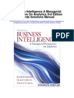 Business Intelligence A Managerial Perspective On Analytics 3rd Edition Sharda Solutions Manual