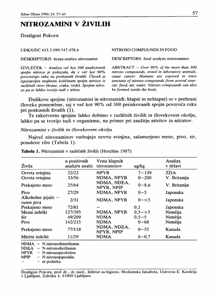 Nitrozamini | PDF