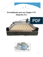 Procedimiento para Uso Equipo CNC Shapeoko Pro