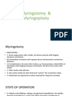 (ENT SGT) Myringotomy, Myringoplasty 25.05.2023