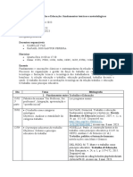 Trabalho e Educação - Fundamentos - Plano de Ensino 2023