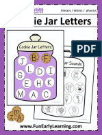Cookie Jar Letters and Sounds Alphabet Activity