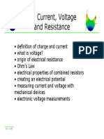 2.1 Current Voltage Resistance