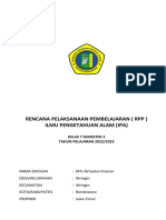 RPP 1 Lembar IPA Kelas 7 Semester 2