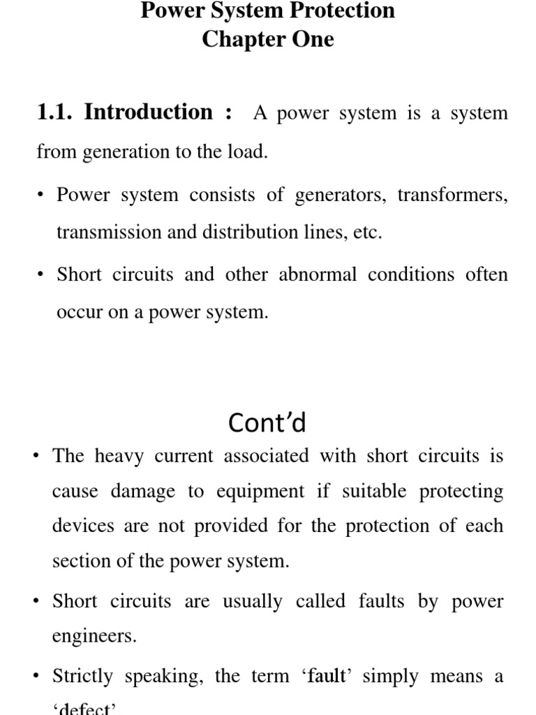 Power System Protection Overview | PDF | Technology & Engineering