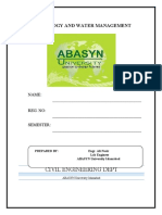 Hydrology and Water Management Abasyn (1) - 1