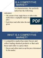 As A Result of Its Characteristics, The Perfectly Competitive Market Has The Following Outcomes