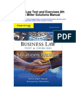 Business Law Text and Exercises 8th Edition Miller Solutions Manual