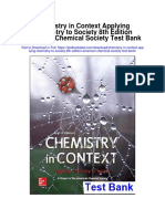 Chemistry in Context Applying Chemistry To Society 8th Edition American Chemical Society Test Bank