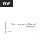 Strategic Analysis of Microsoft CorporationKV