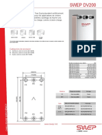 DV200 SWEP Plaque Refroidisseurs Fiches Produit FR