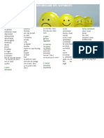 Liste de Vocabulaire FLE Les Sentiments