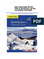Cengage Advantage Books Introduction To Business Law 5th Edition Beatty Test Bank