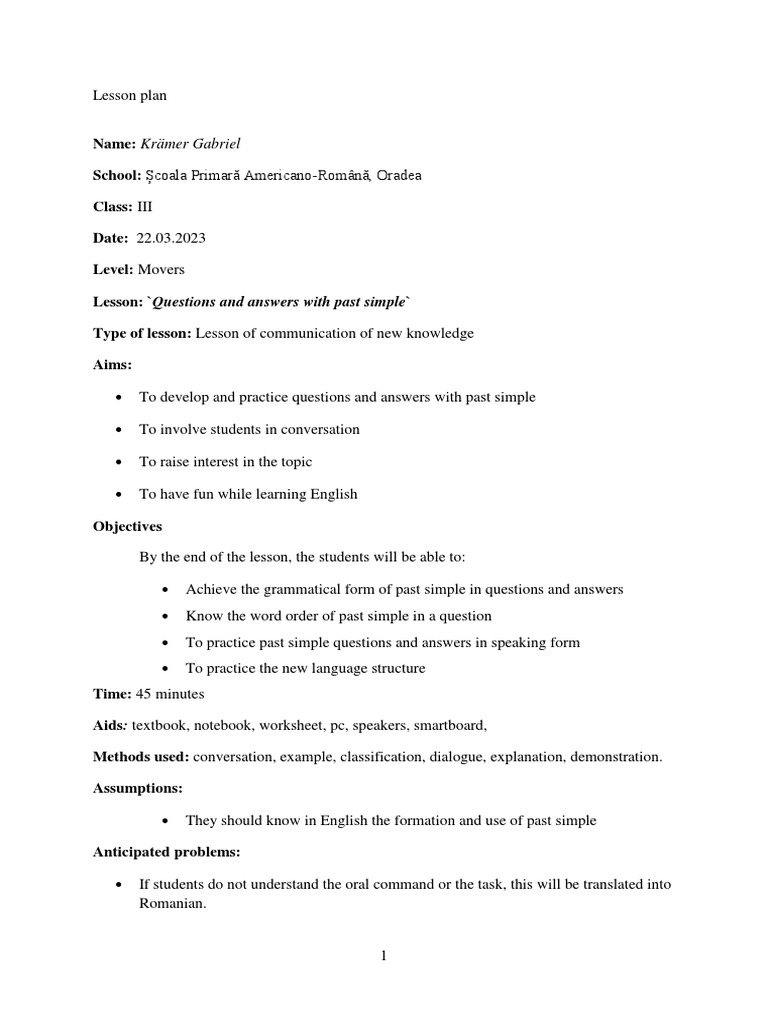 Lesson 2 Grammar Pdf