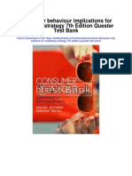 Consumer Behaviour Implications For Marketing Strategy 7th Edition Quester Test Bank