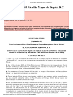 Decreto 300 de 2003 Alcaldía Mayor de Bogotá, D.C