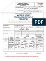 "Matriz de Riesgo" Trabajo Administrativo Tecno Fast: Alejandro Salamanca Luis Guerre Ro Perez