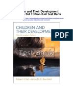 Children and Their Development Canadian 3rd Edition Kail Test Bank