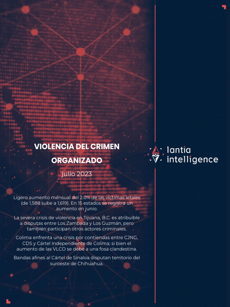 Reporte Violencia Del Crimen Organizado Julio 2023.01 | PDF | Cartel de ...
