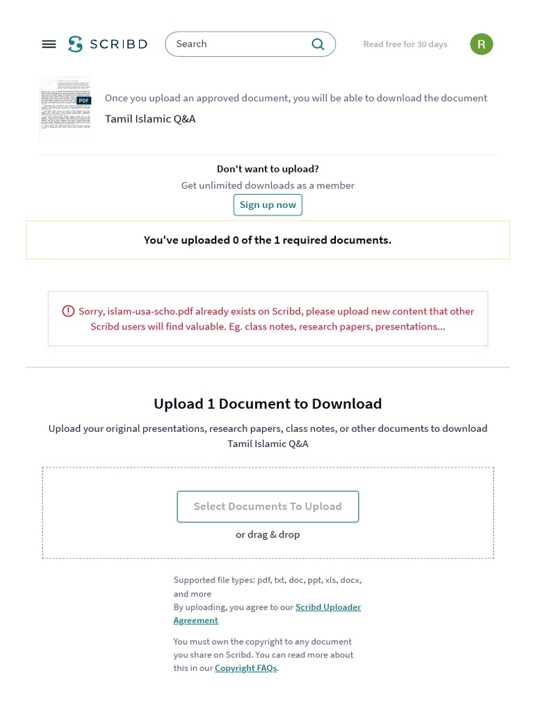 Upload A Document - Scribd | PDF | Career & Growth | Social Science