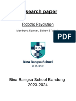 Research Paper: Bina Bangsa School Bandung 2023-2024