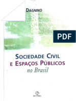 Evelina Dagnino (Org.) - Sociedade Civil e Espaços Públicos No Brasil-Paz e Terra (2002)