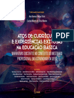 Atos de Currículo e Experiências Exitosas Na Educação Básica: Narrativas Docentes No Contexto Do Mestrado Profissional em Astronomia Da UEFS