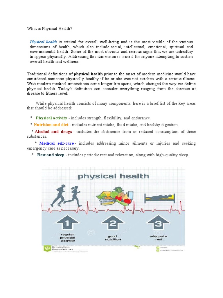 Physical Health PDF Mental Health Environmental Health