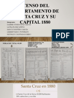 Censo Del Departamento de Santa Cruz y Su Capital 1880 Actual